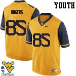 Youth West Virginia Mountaineers NCAA #85 Ricky Rogers Gold Authentic Nike Stitched College Football Jersey MZ15T54NW